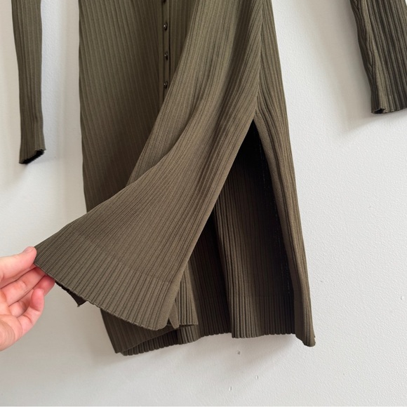 NICHOLAS • Jasmin Knit Tunic Dress in Khaki - Picture 8 of 13